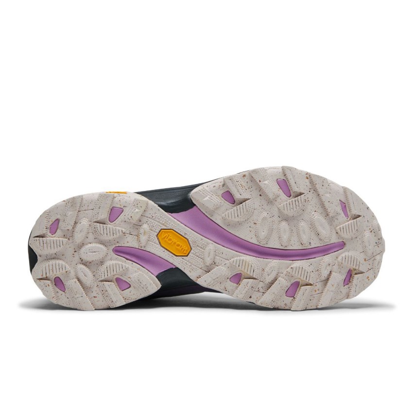 Chaussures Randonnée Merrell Moab Speed Mid GORE-TEX Grise/Lavande Femme | E.D.VHCS